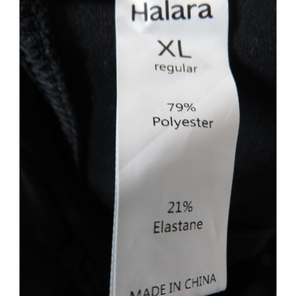 Halara HaloTek Air Black High Waist Pleated Pull On Flare Pants Size XL - Picture 4 of 8